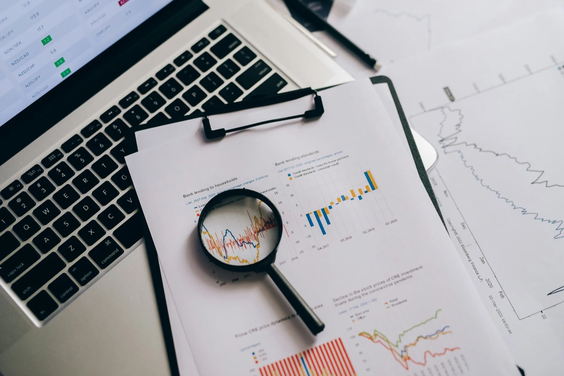 Magnifying glass on statistical data (Leeloo The First, Pexels)