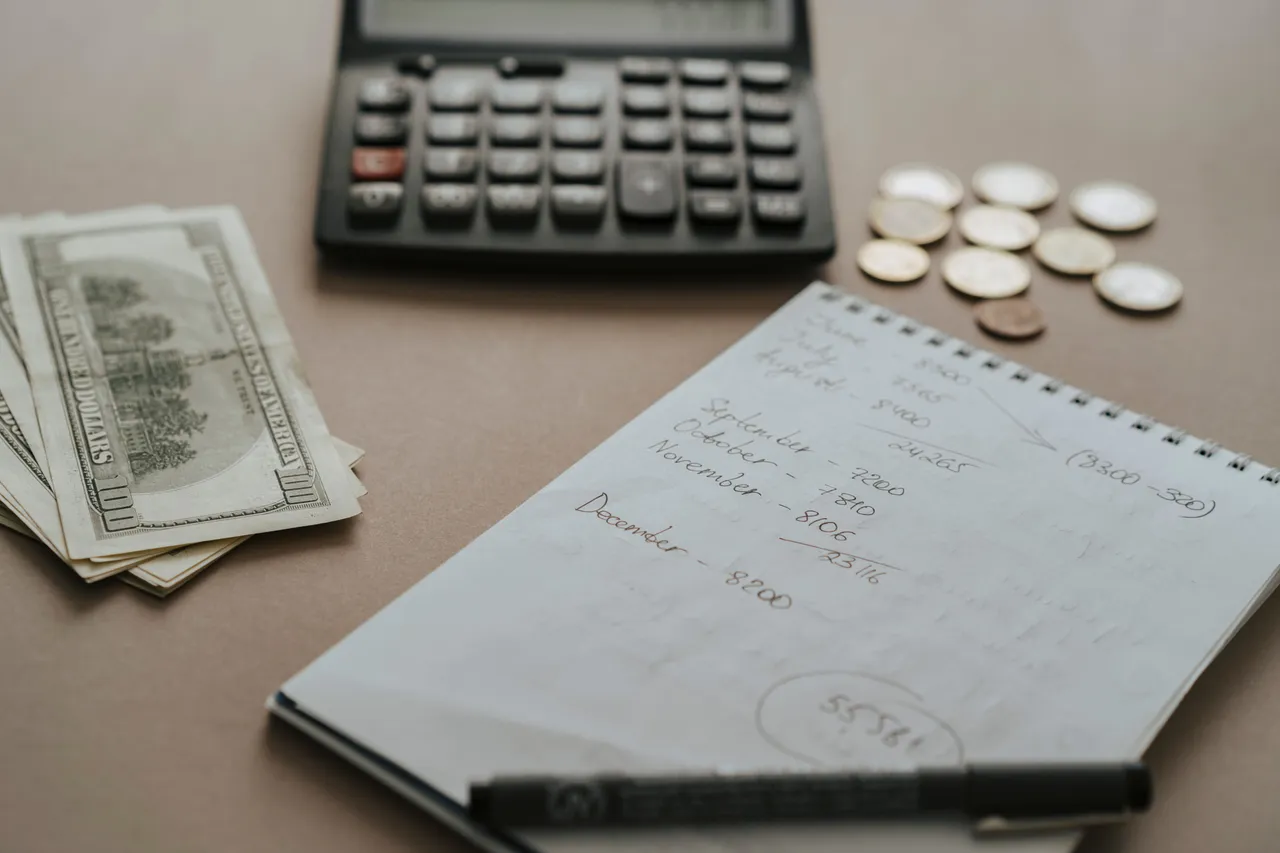 White notebook on the table